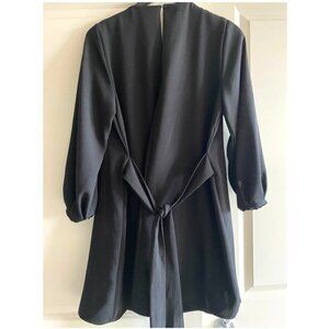 Black Zara Short Tie Dress